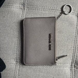 Michael Kors Silver and Gray Coin Pouch